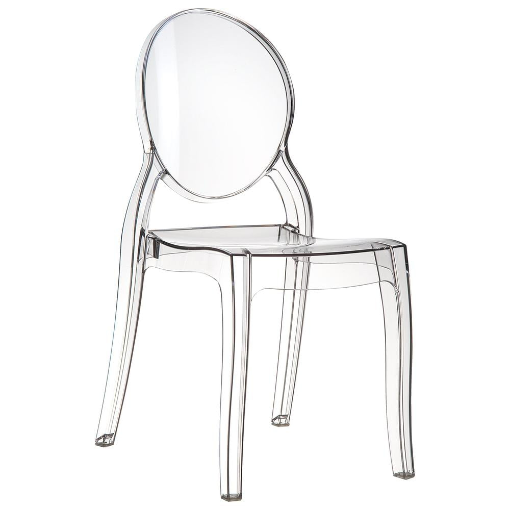 Elizabeth Polycarbonate Dining Chair Transparent Clear -  set of 2