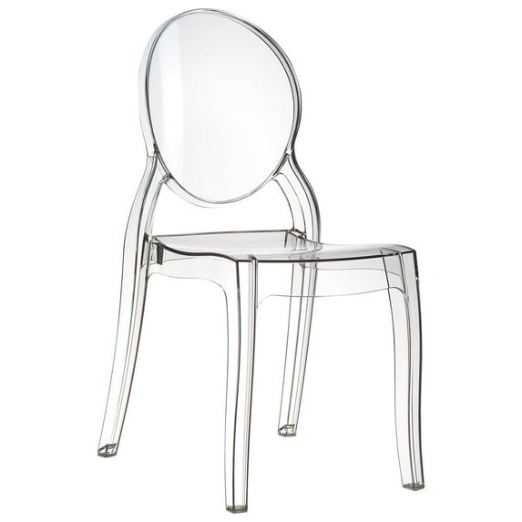 Elizabeth Polycarbonate Dining Chair Transparent Clear -  set of 2