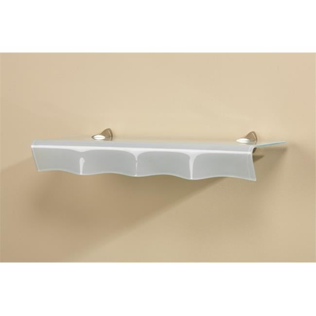 Concepts Oyster Opaque Glass Shelf, 8 x 40 in.
