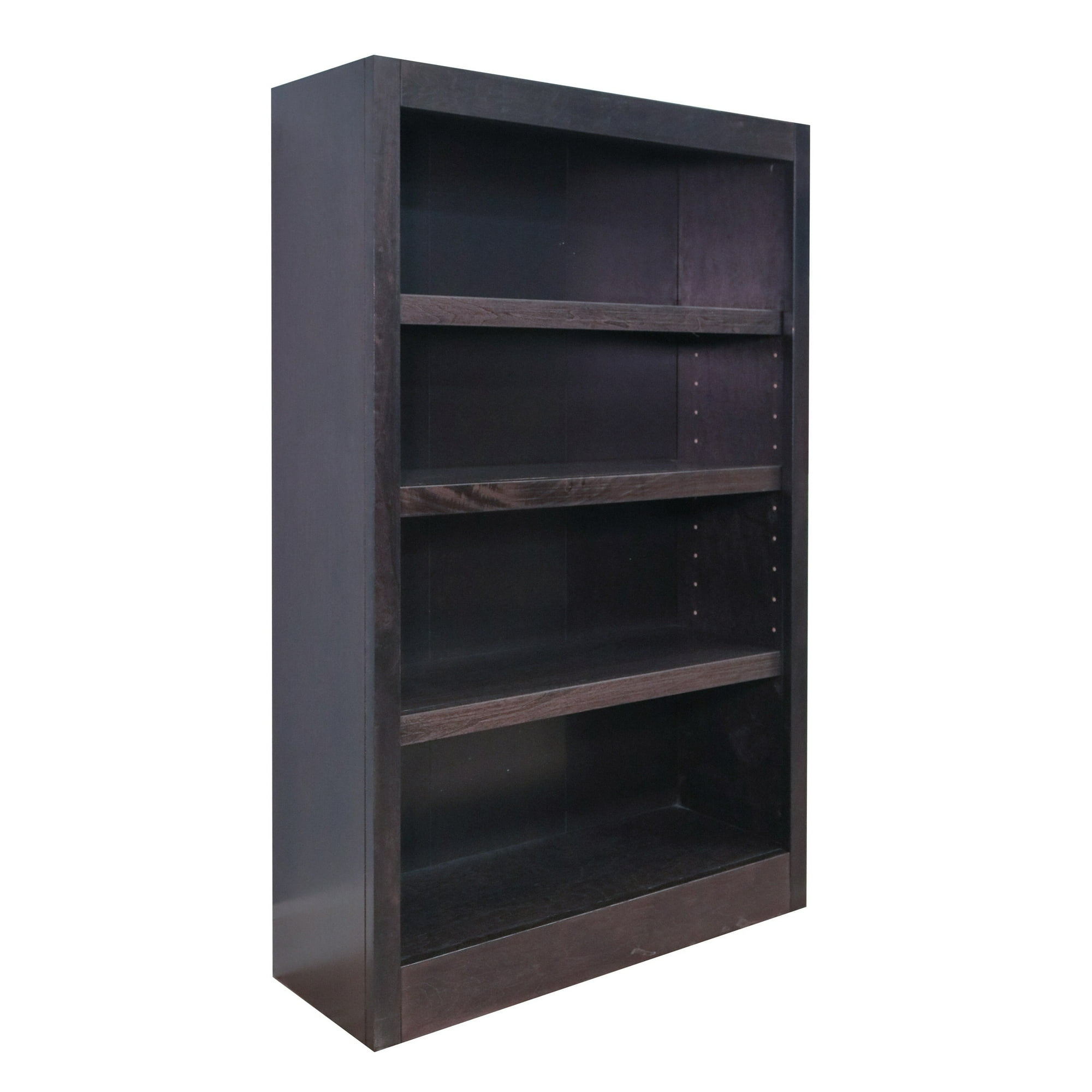 Concepts In Wood  Single Wide Bookcase- Espresso Finish 4 Shelves
