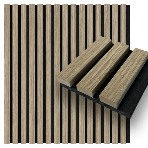 Concord Acoustic Wall Panels | Sample - Silver Ash | 5” x 5” | Soundproof Paneling | - COA1410