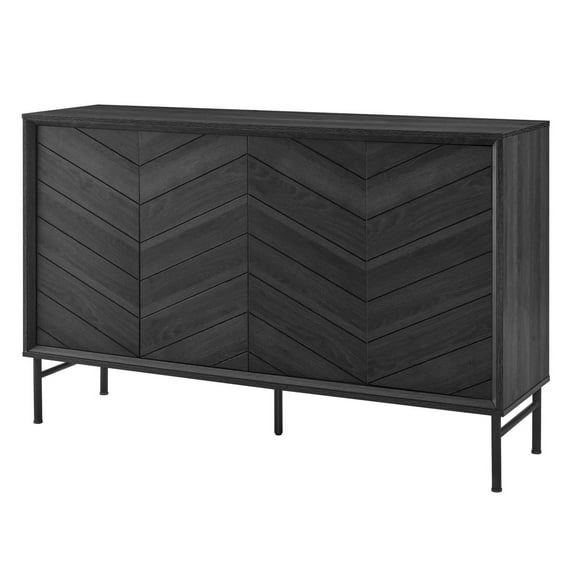 Modway Harper Chevron Sideboard in Black
