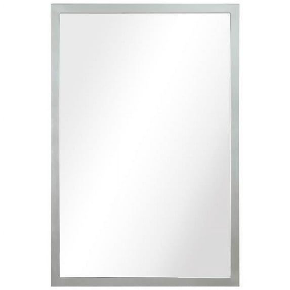 Empire Art Direct Contempo Stainless Steel Gold Wall Mirror Plished Silver 20" x 30" Silver