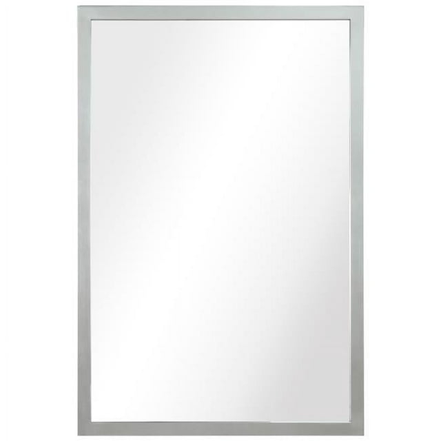 Empire Art Direct Contempo Stainless Steel Gold Wall Mirror Plished Silver 20" x 30" Silver