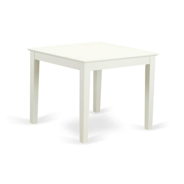 Dining Set - Oxford Kitchen Table & Four Solid Wood Chairs, Linen White - 5 Piece