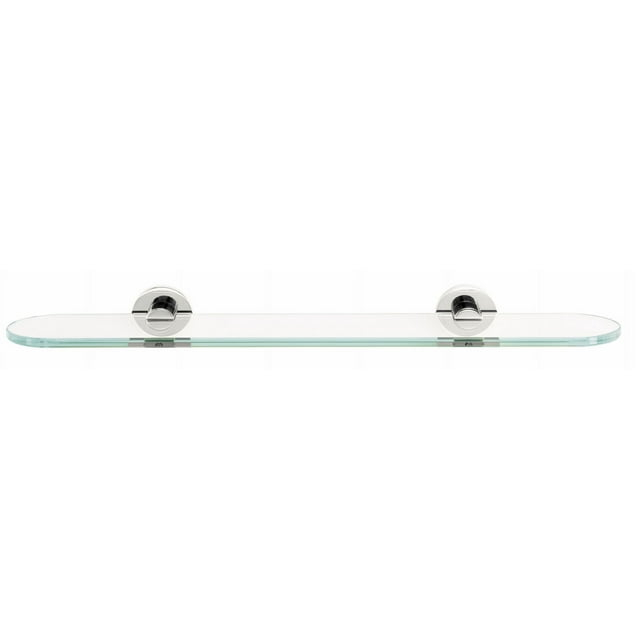 Contemporary I 24" x 2" Bathroom Shelf, Polished Chrome