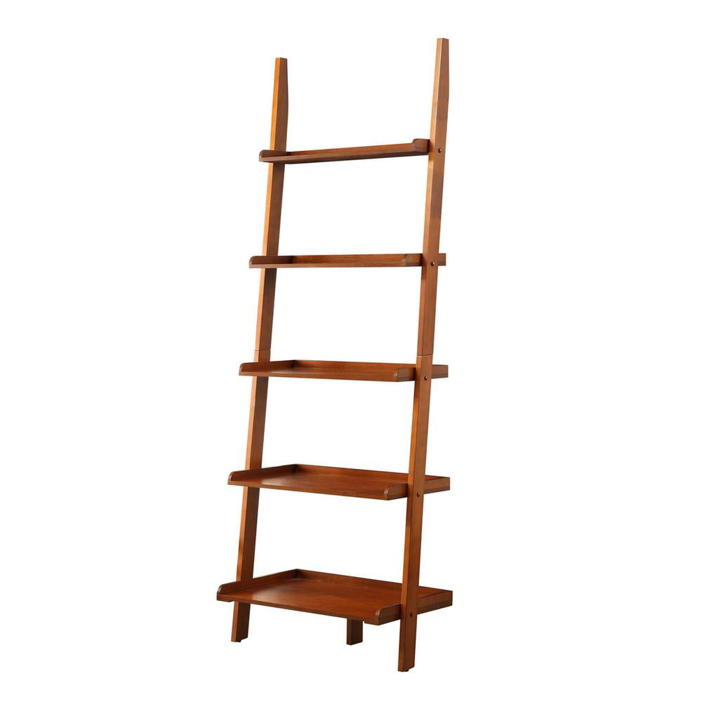 Convenience Concepts American Heritage Bookshelf Ladder, Cherry