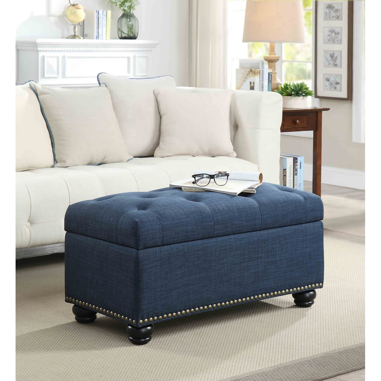 Convenience Concepts Designs4Comfort 7th Avenue Storage Ottoman Bench