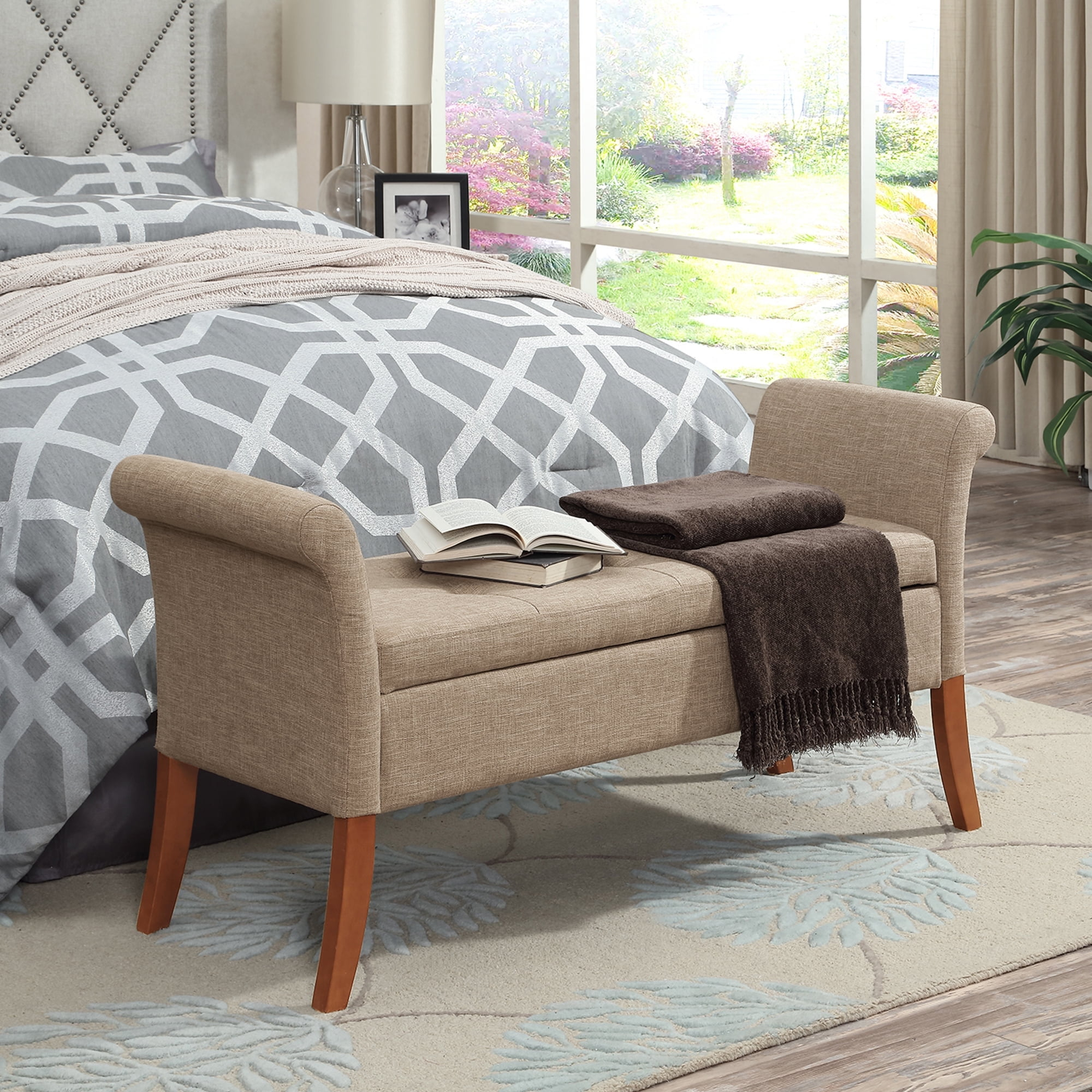 Designs4Comfort Garbo Storage Bench Ottoman