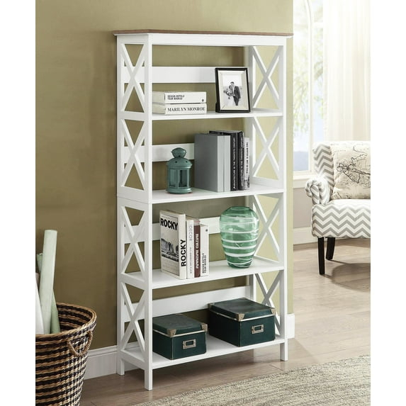Convenience Concepts Oxford 5 Tier Bookcase, Multiple Finishes