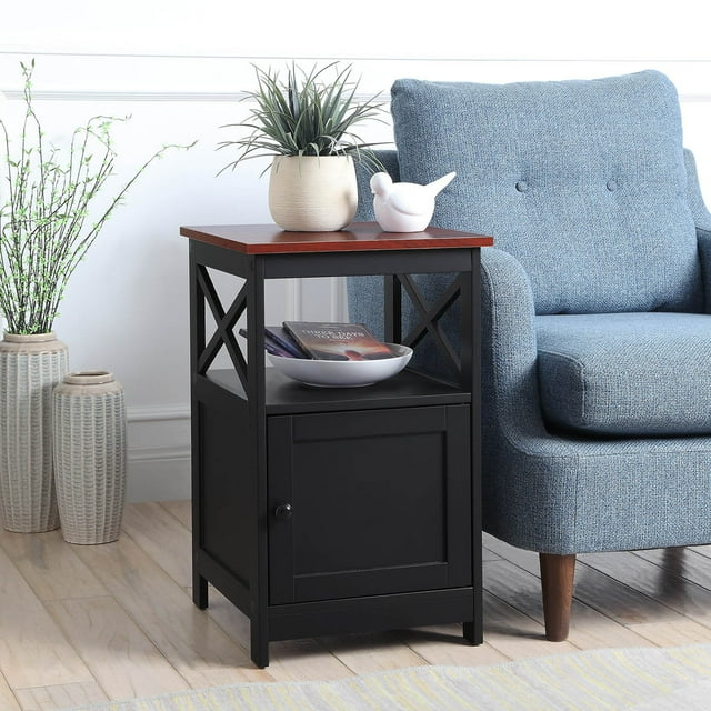 Convenience Concepts Oxford End Table with Cabinet, Multiple Finishes