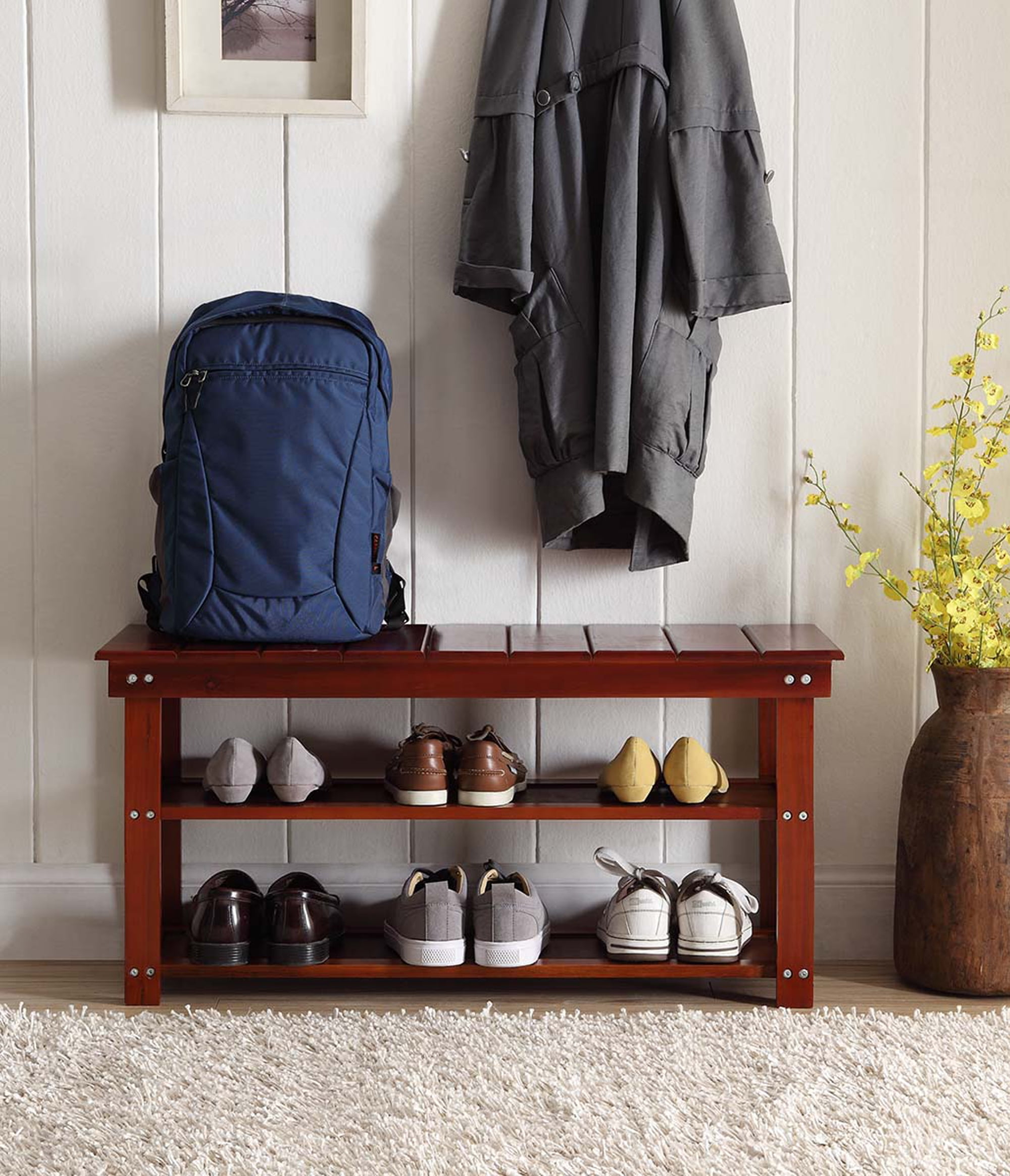 Convenience Concepts Oxford Utility Mudroom Bench, Multiple Finishes