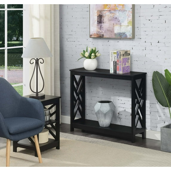 Convenience Concepts Titan Console Table with Shelf, Multiple Finishes