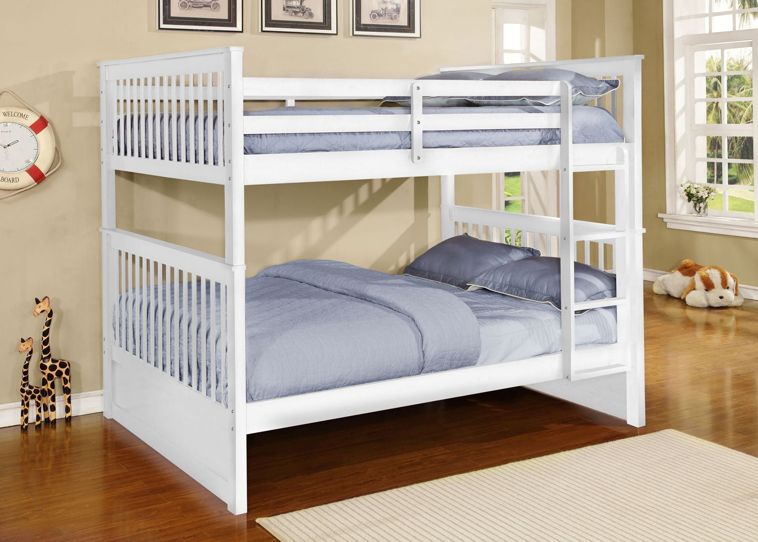 Conway Convertible Full Over Full Bunk Bed (Optional Trundle/Storage)