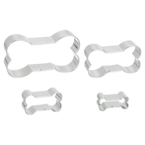 Cookie Cutter Set Bone Shape 4 Piece Set