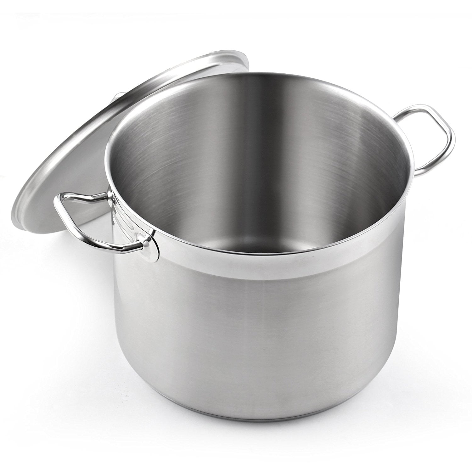 Cooks Standard Stainless Steel Stockpots, 20 Quart Professional Grade Large Stock Pot with Lid, Oven Safe Kitchen Big Pot for Cooking, Ollas de Cocina