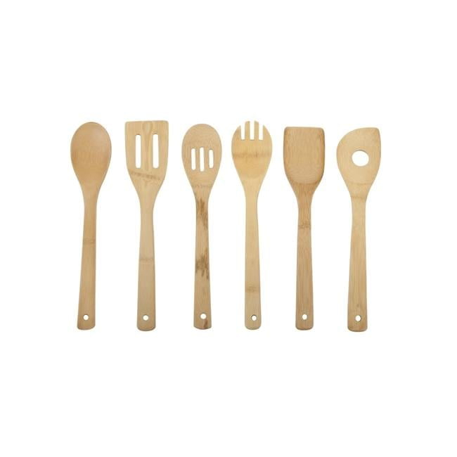 Core Kitchen 6011318 2.5 x 11.8 in. Natural Bamboo Utensil Set