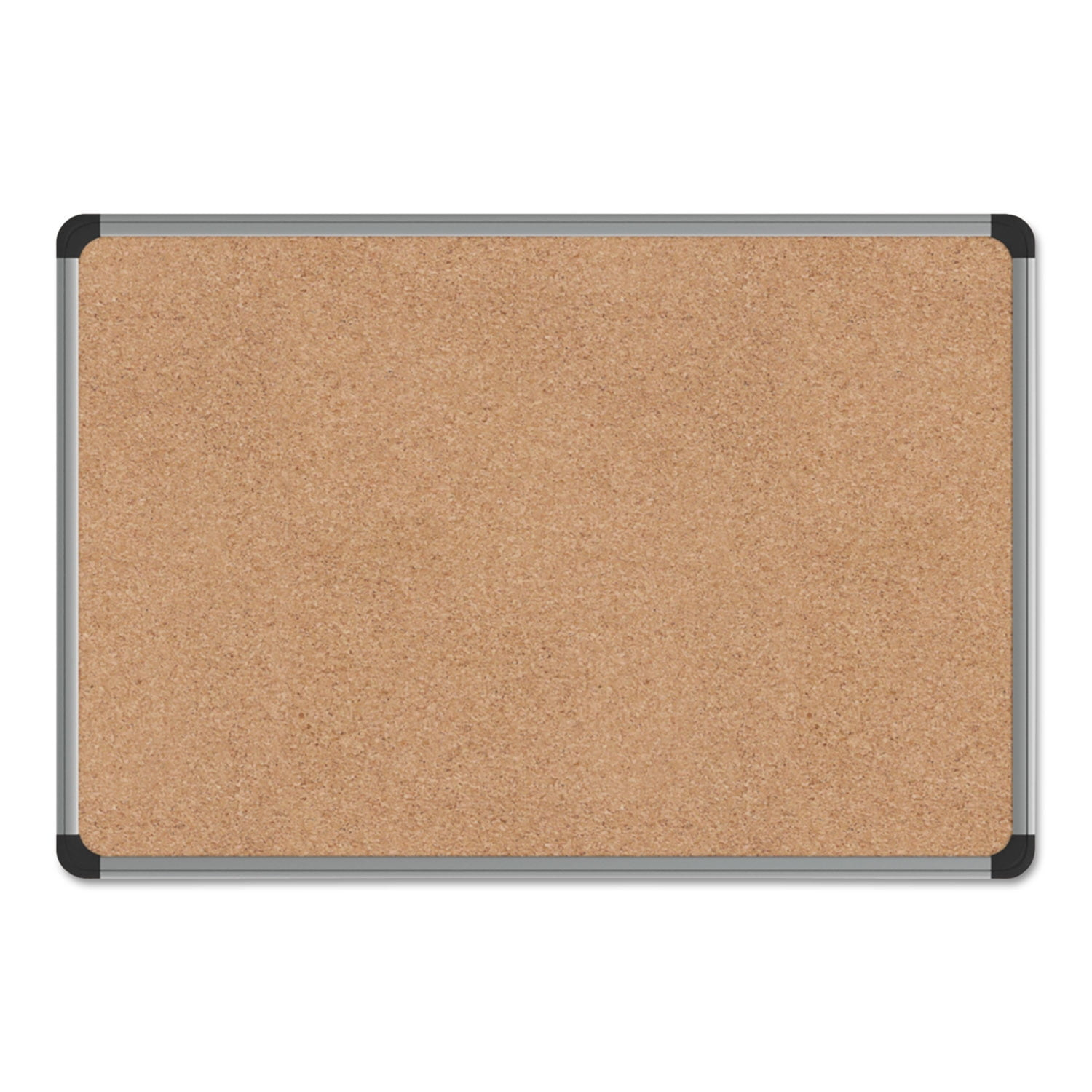 Universal  Bulletin Board  Natural Cork  24 x 18  Aluminum Frame