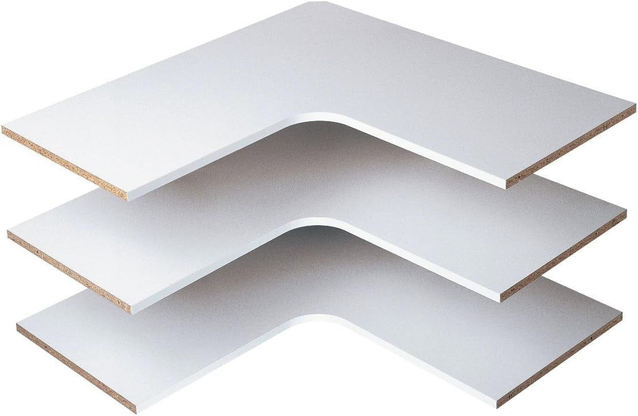 WIixle Corner Shelves Closet Storage, 30"x30" - 3 Pack, White