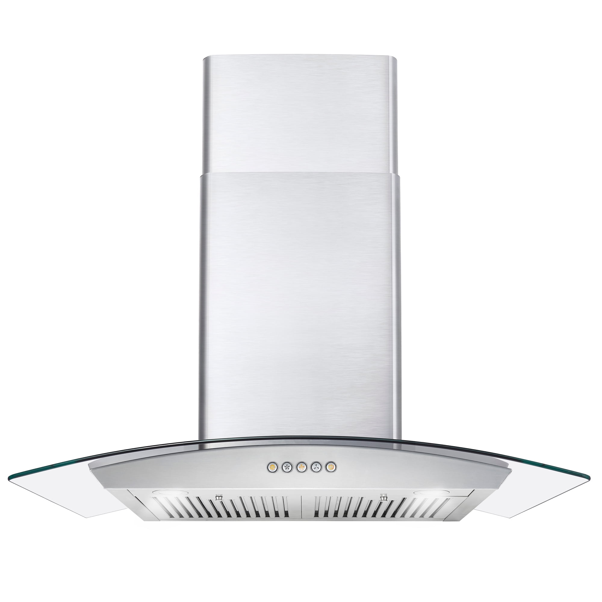 Cosmo Campana Extractora de Pared de 30 Pulgadas en Acero Inoxidable con Controles de Botón, Iluminación LED y Filtros Permanentes