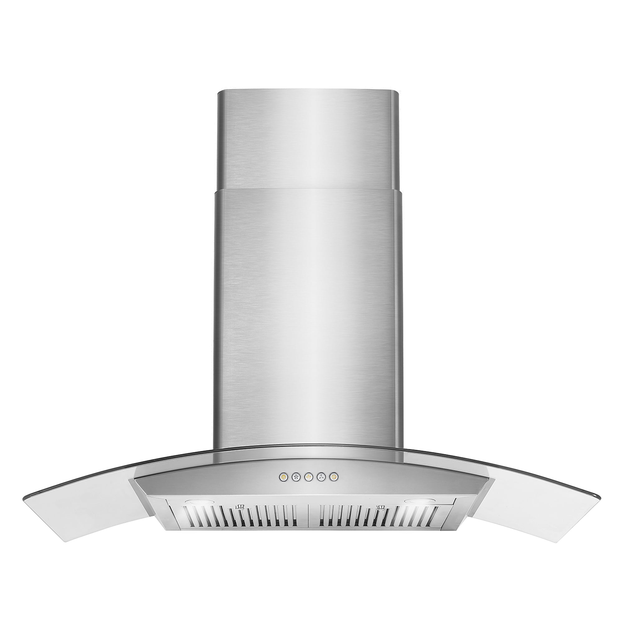 Cosmo 36 in. Ducted Wall Mount Range Hood in Stainless Steel with LED Lighting and Permanent Filters