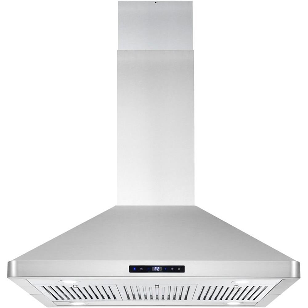 Cosmo COS-63ISS90 36 in. 380 CFM Ducted Island Range Hood in Stainless Steel