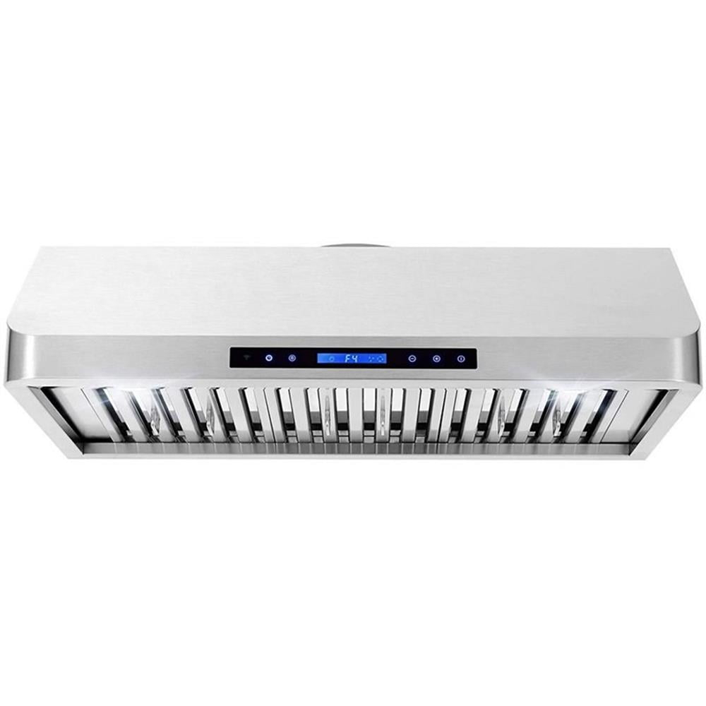 Cosmo COS-QS90 36 in. 500 CFM Ducted Under Cabinet Range Hood in Stainless Steel