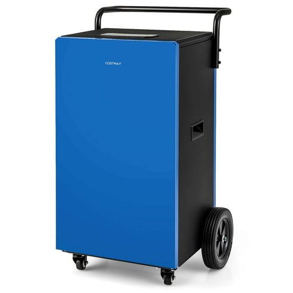 Spaco 215 Pints 8000 Sq.Ft Commercial Dehumidifier with 24H Timer, Commercial Dehumidifier with 2 Large Directional Wheels, Commercial Dehumidifier for Indoor as Home and Basement, Blue