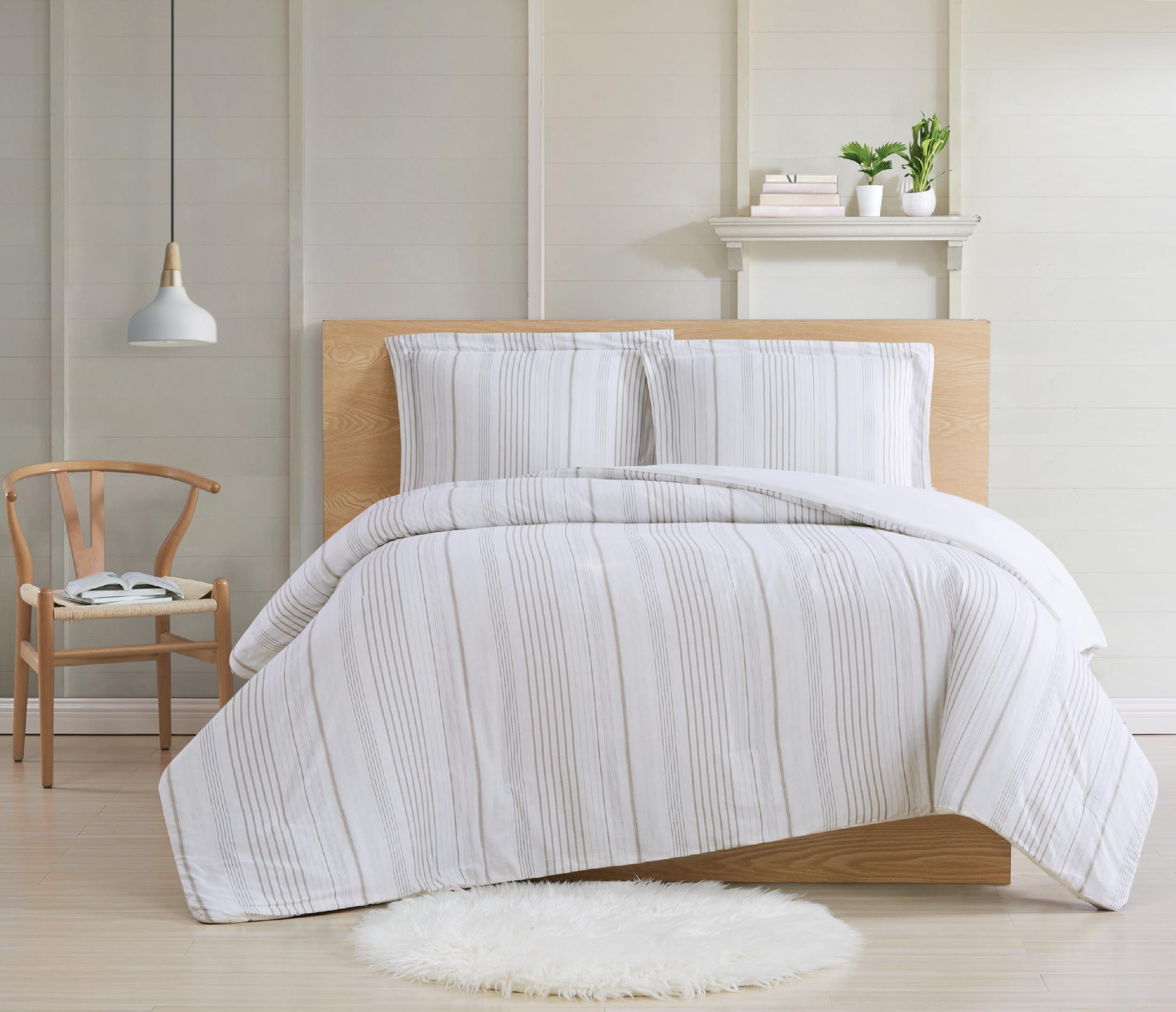 Cottage Classics Warm Hearth Stripe Comforter Set