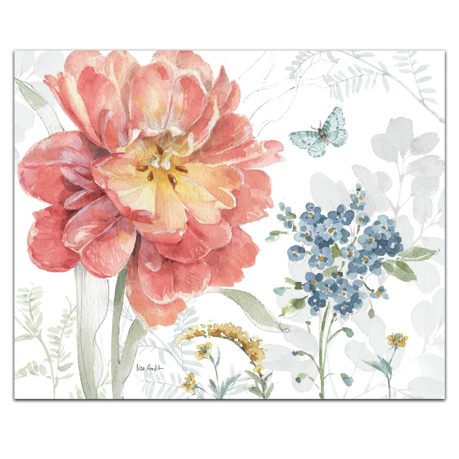 CounterArt Spring Meadow Tempered Glass Cutting Board
