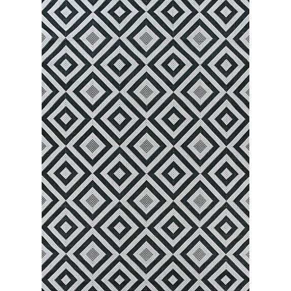 Couristan Afuera Dipole Indoor/ Outdoor Area Rug, 3'11" x 5'7", Halogen