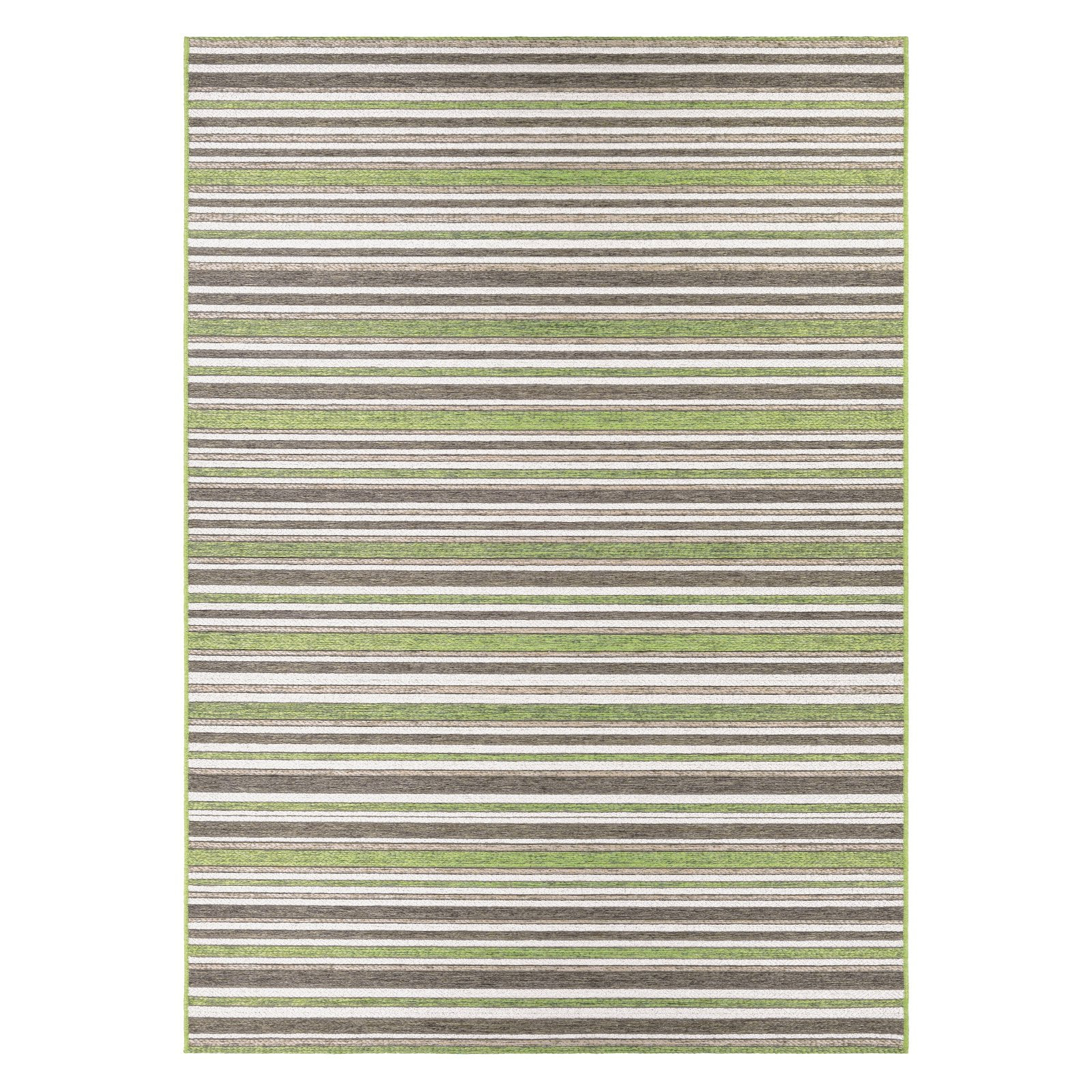 Couristan Cape Brockton Indoor / Outdoor Area Rug, Hunter Green-Brown, 3'11" x 5'6"