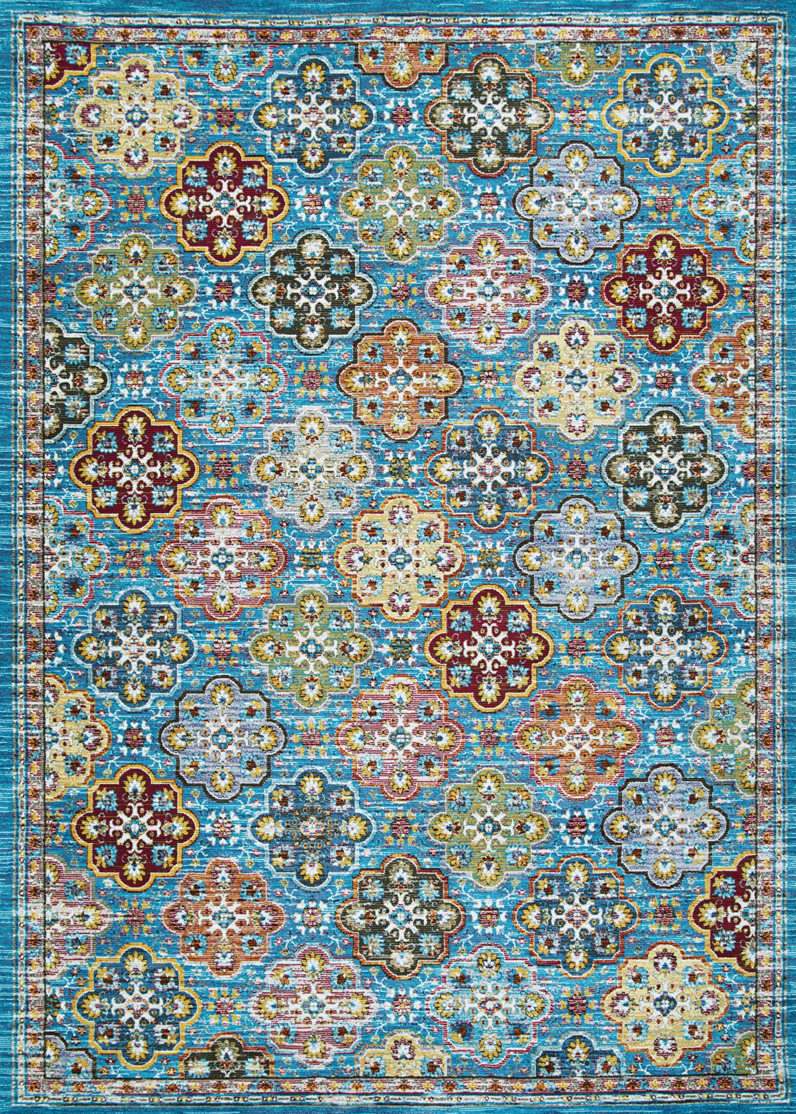 Couristan Gypsy Nameh Blue Topaz Area Rug