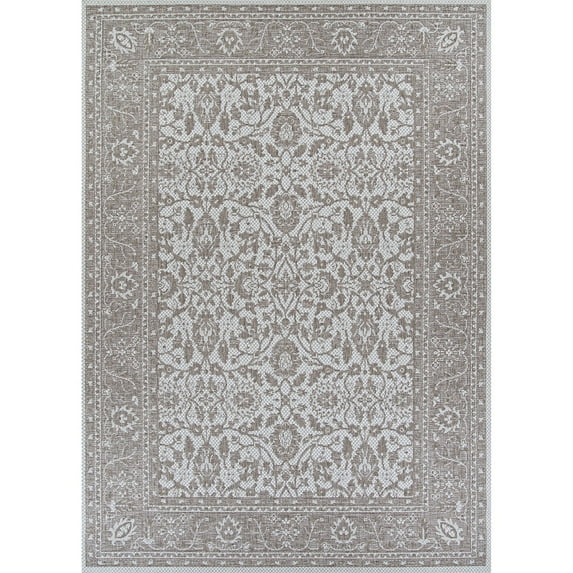 Couristan Marseille Carmoux Indoor/Outdoor Area Rug, 3'9" x 5'5", Mushroom