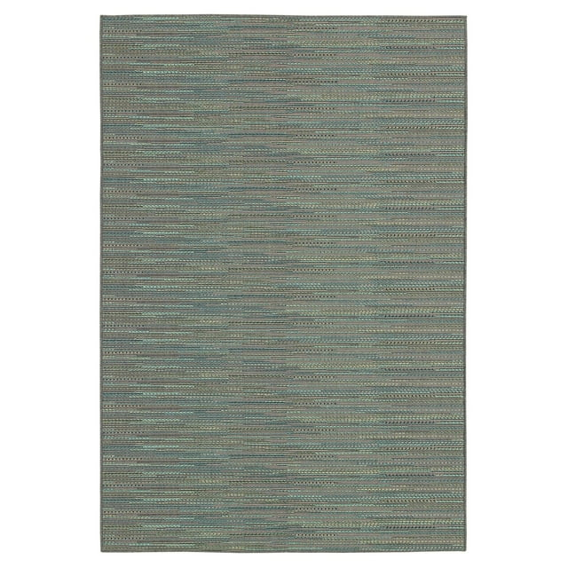 Couristan Monaco Larvotto Indoor / Outdoor Area Rug, Blue-Multi, 5'3" x 7'6"