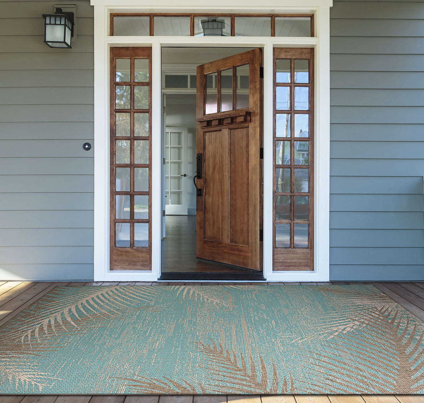 Couristan Monaco Tropical Palms Indoor/Outdoor Area Rug