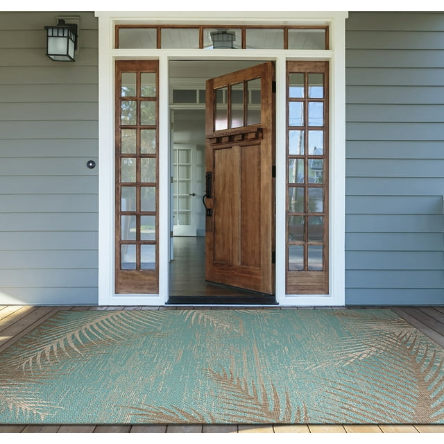 Couristan Monaco Tropical Palms Indoor/Outdoor Area Rug