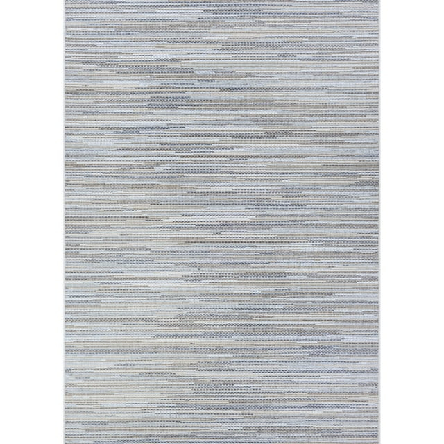 Couristan Monte Carlo Coastal Breeze Indoor/Outdoor Area Rug, 8'6" x 13', Taupe-Champagne