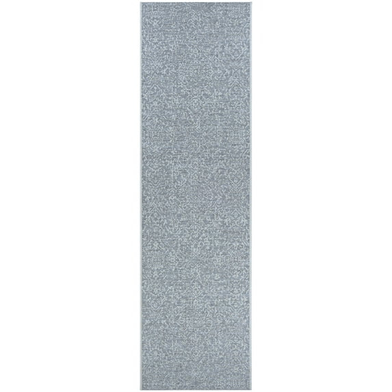Couristan Monte Carlo Palmette Indoor/Outdoor Area Rug, 2'3" x 11'9" Runner, Grey-Ivory