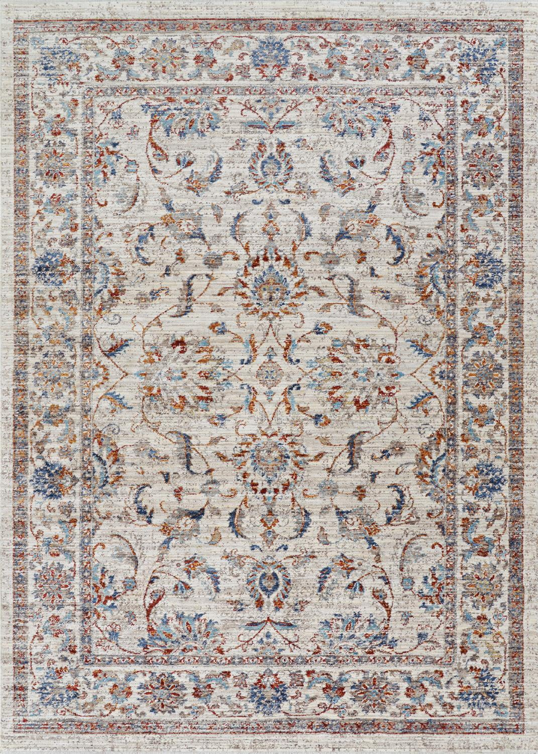 Couristan Nostalgia Persian Tabriz Area Rug, Antique Cream, 6'6" x 9'6"