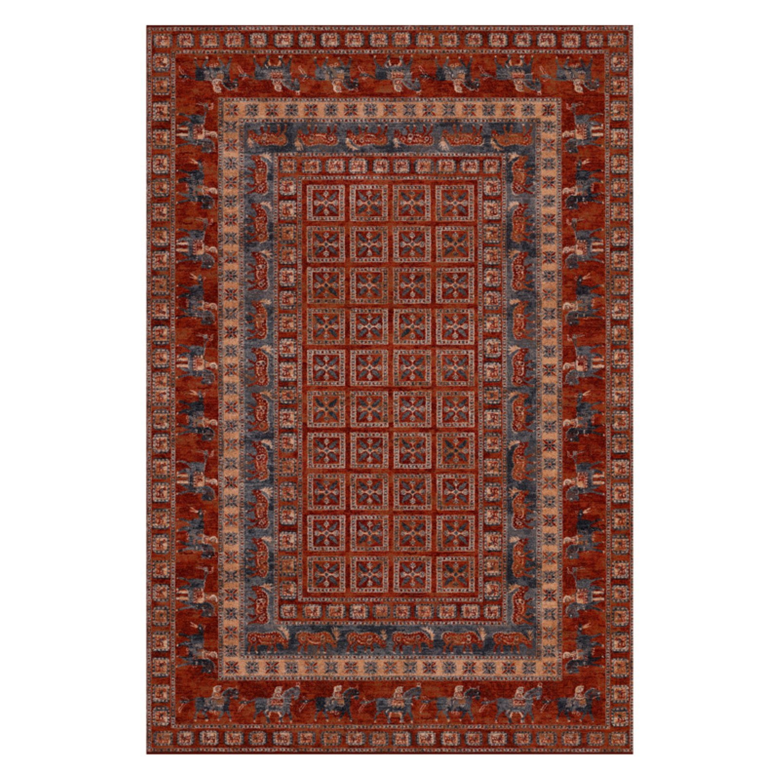 Couristan Old World Classics 1660/1300 Area Rug - Antique Red