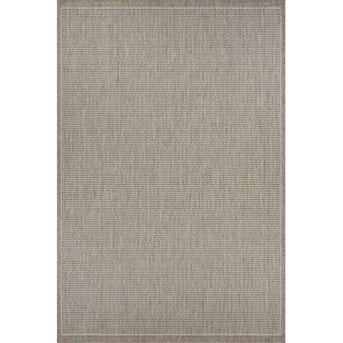 Couristan Recife Saddle Stitch Indoor /Outdoor Area Rug, Champagne- Taupe, 7'6" x 10'9"