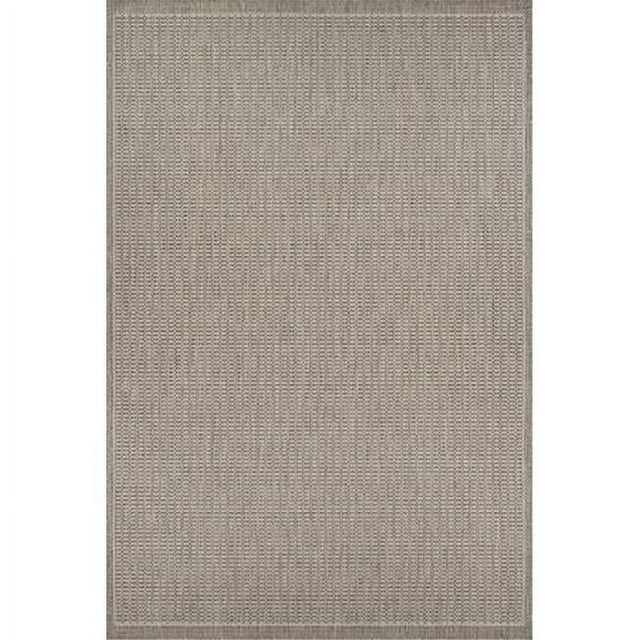 Couristan Recife Saddle Stitch Indoor /Outdoor Area Rug, Champagne- Taupe, 7'6" x 10'9"