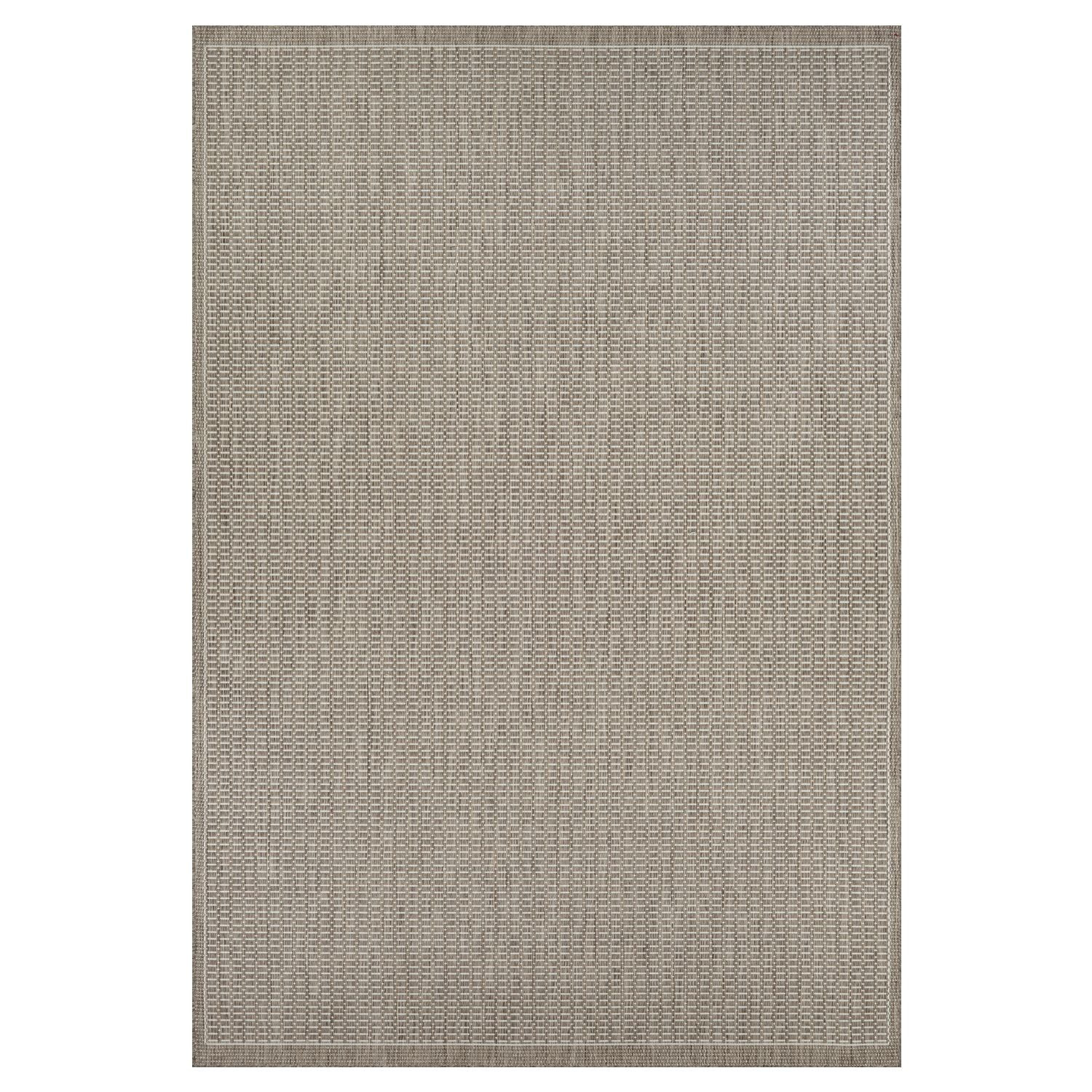 Couristan Recife Saddle Stitch Indoor /Outdoor Area Rug, Champagne- Taupe, 8'6" x 13'