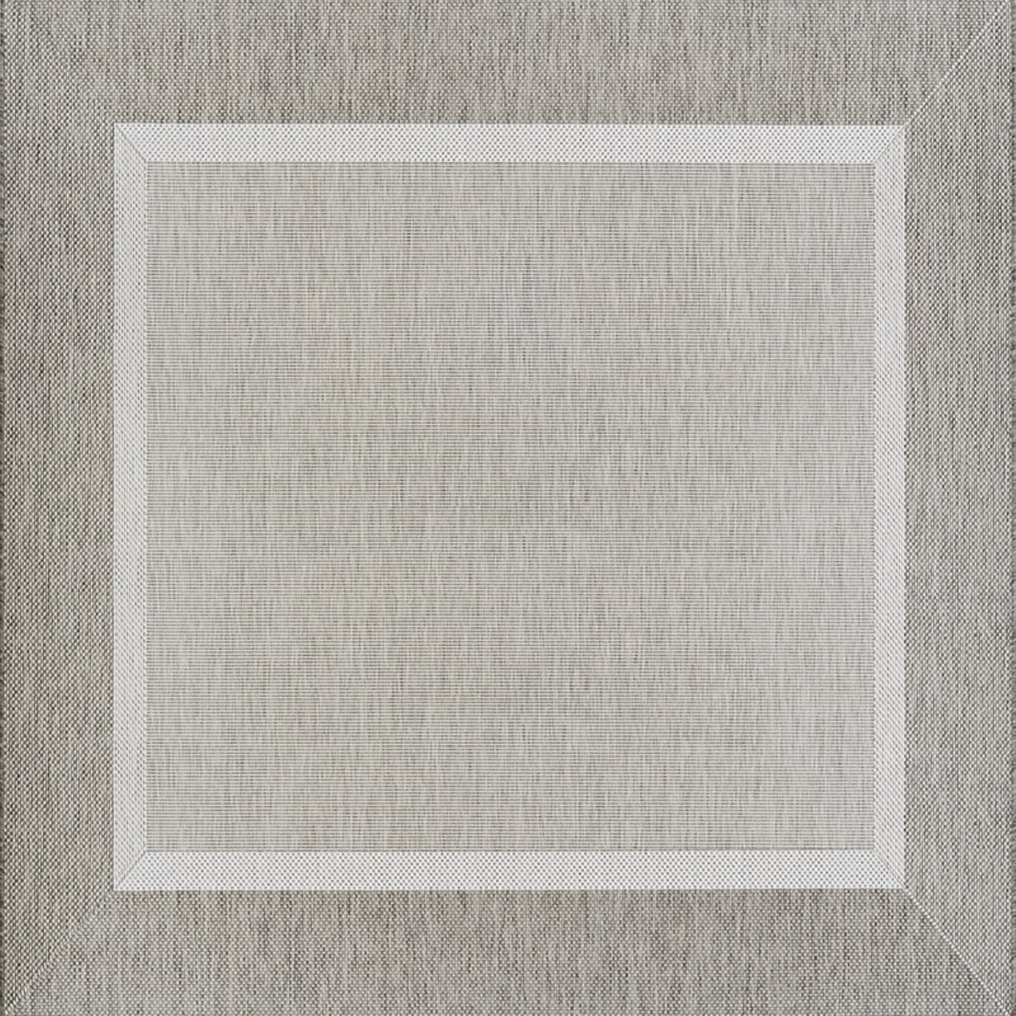 Couristan Recife Stria Texture Indoor / Outdoor Area Rug, Champagne- Taupe, 8'6" Square