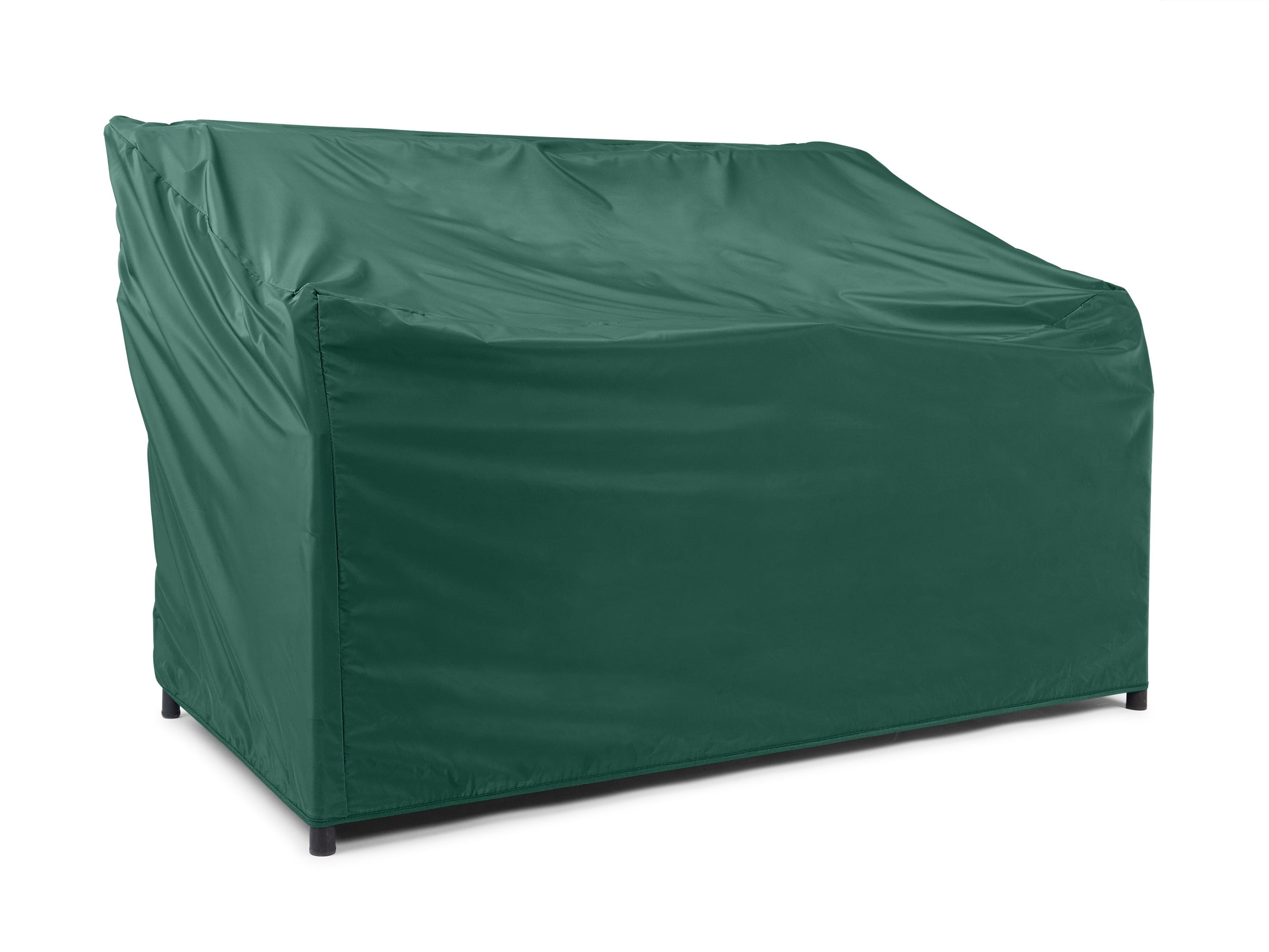 Covermates Outdoor Patio Bench Cover - Light Weight Material, Weather Resistant, Elastic Hem, Seating and Chair Covers, 48W x 26D x 34H, Green