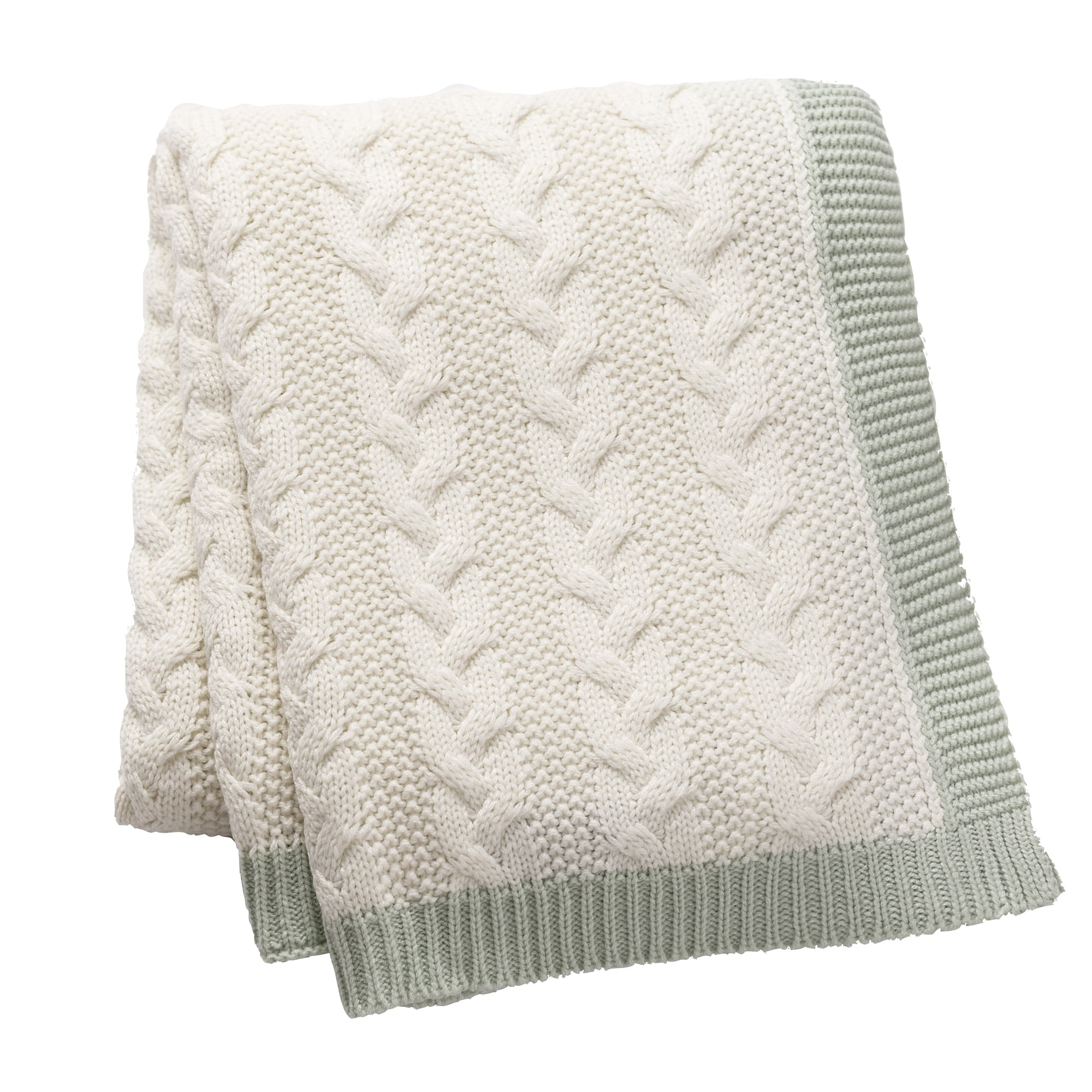 Cozy Classics Aromatherapy Peppermint Cable Knit Throw Blanket by