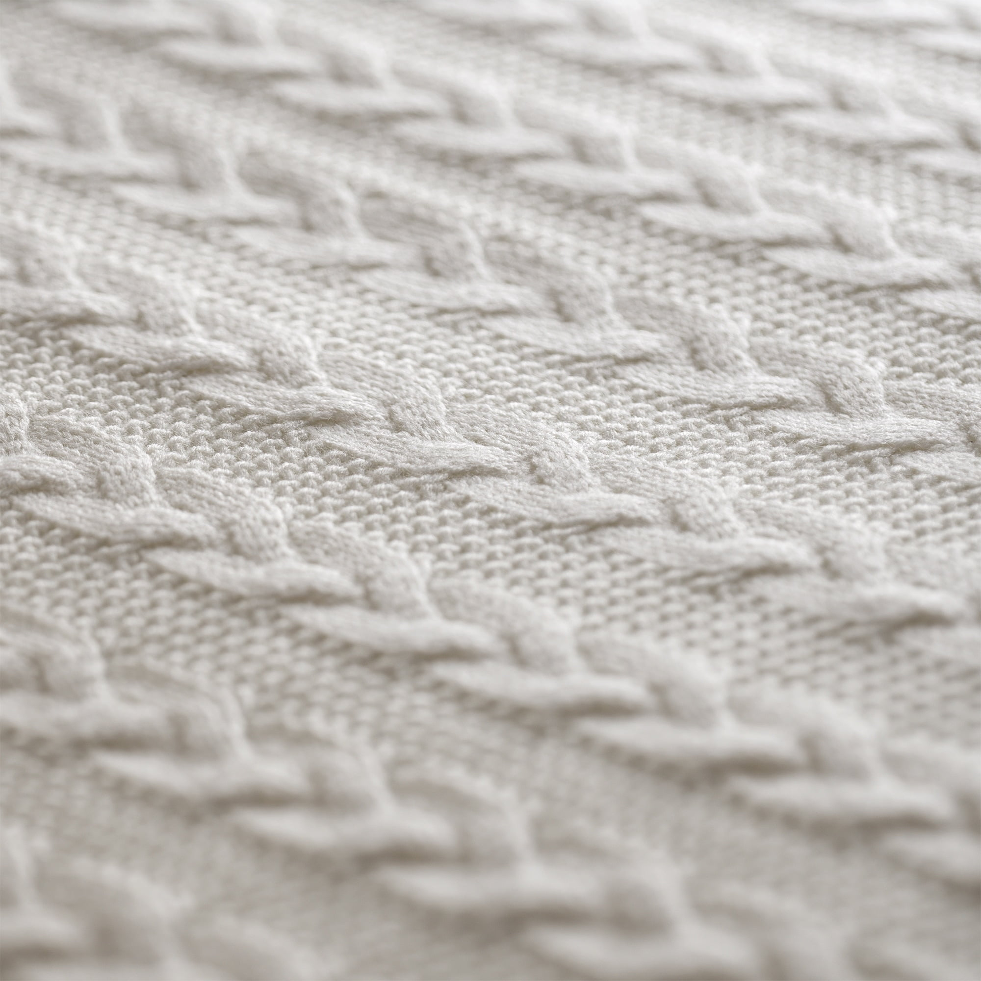 Cozy Classics Aromatherapy Peppermint Cable Knit Throw Blanket by
