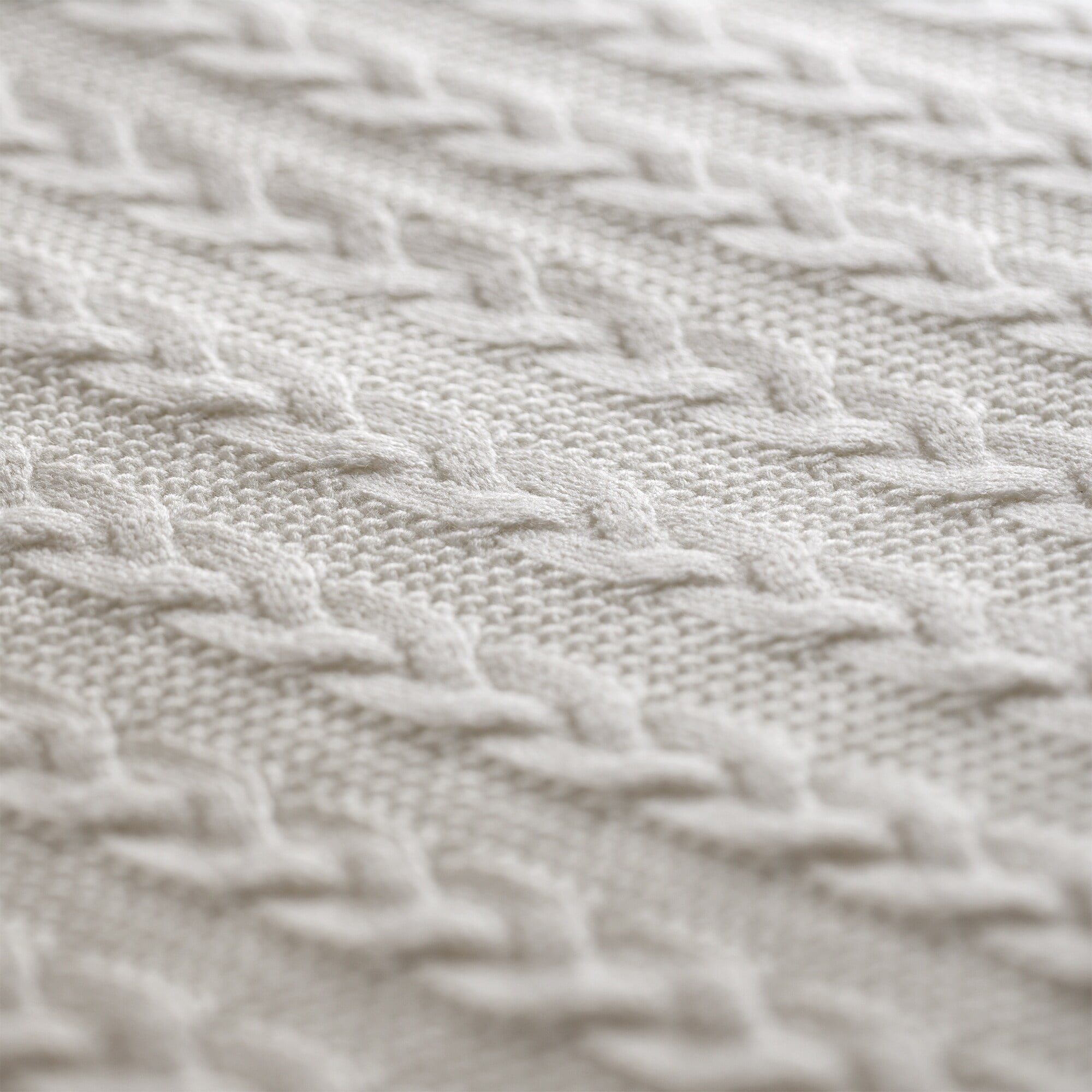 Cozy Classics Aromatherapy Peppermint Cable Knit Throw Blanket by
