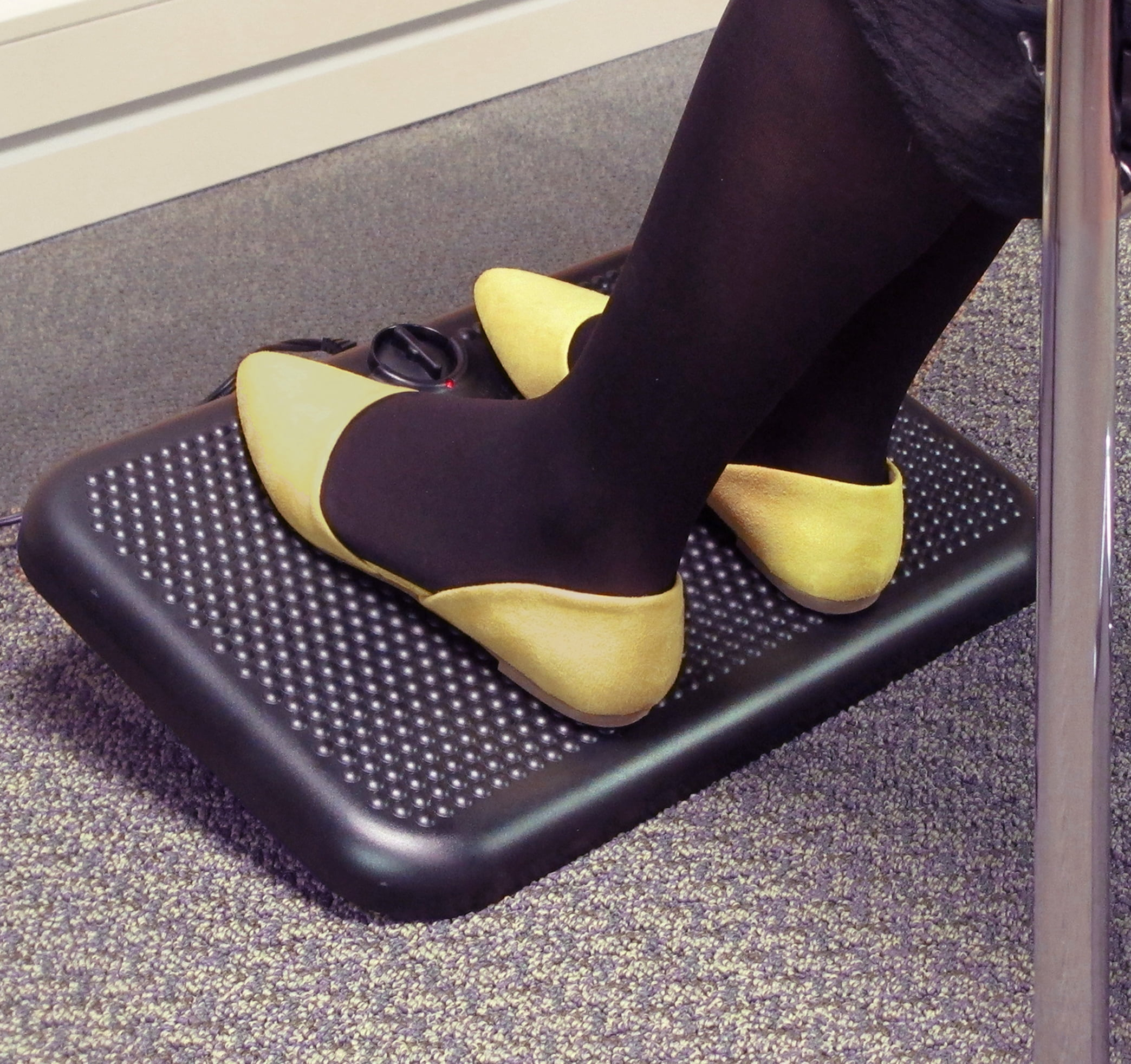 Indus Tool Toasty Toes Heated Footrest Black 90W TT: Adjustable Radiant Foot Warmer, Ceramic Element, Indoor Use